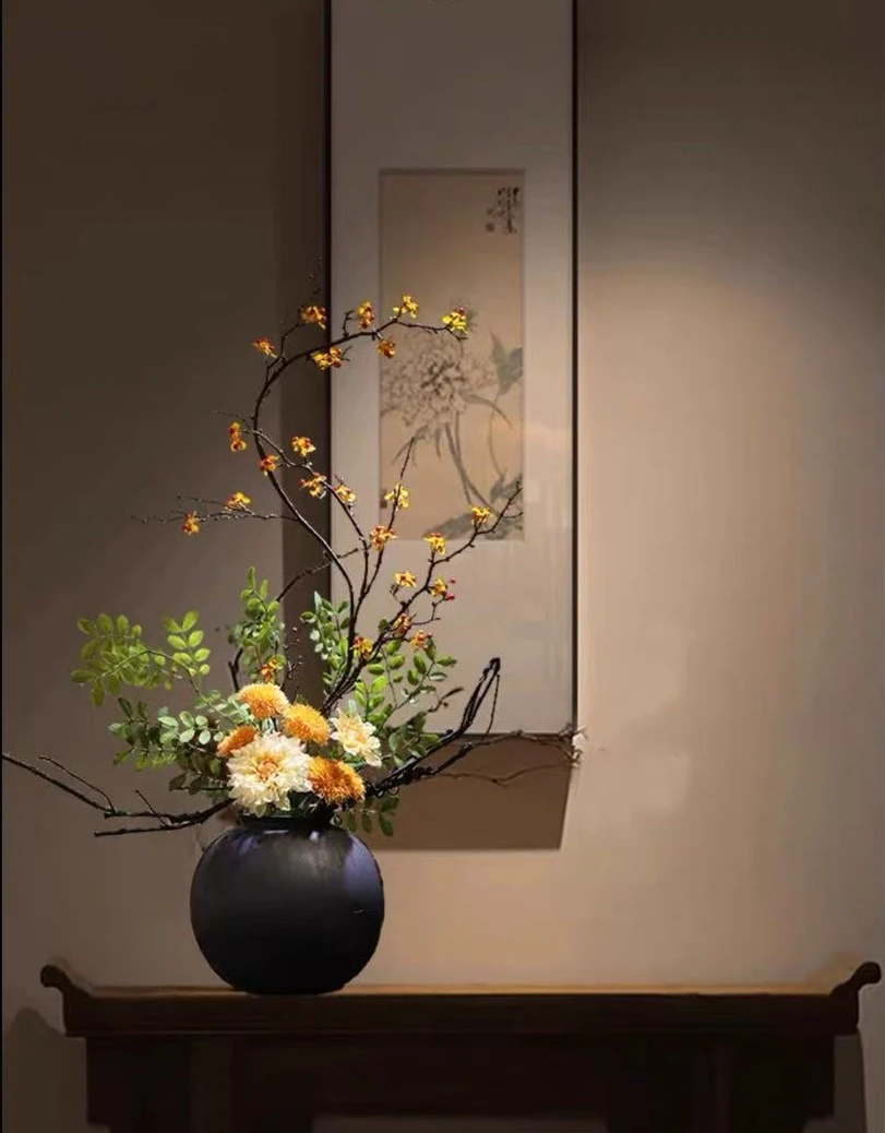 composition-florale-ikebana-CF0078-desserte composition-florale-ikebana-CF0078-desserte