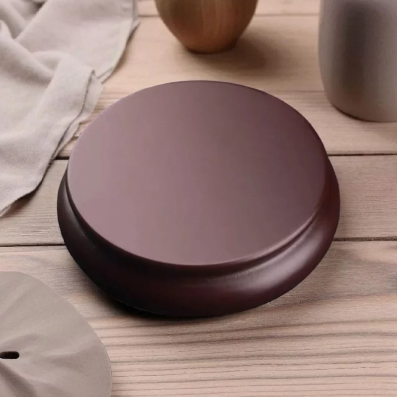 Socle en bois style chinois – Diamètre 14 cm