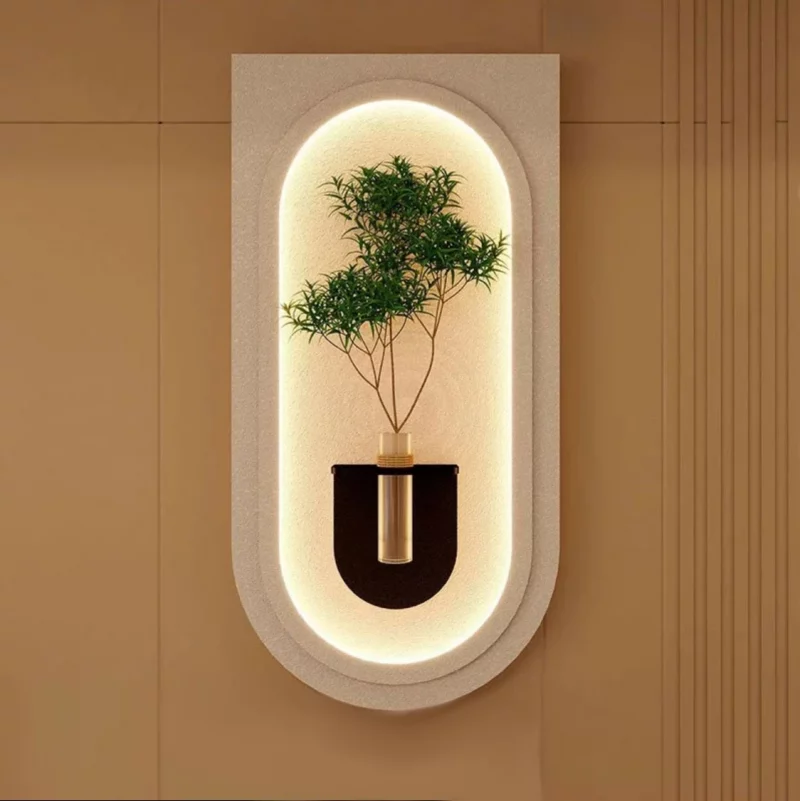 Tableau Végétal Lumineux “Château de Sable” – Collection 2024 (40x80cm)